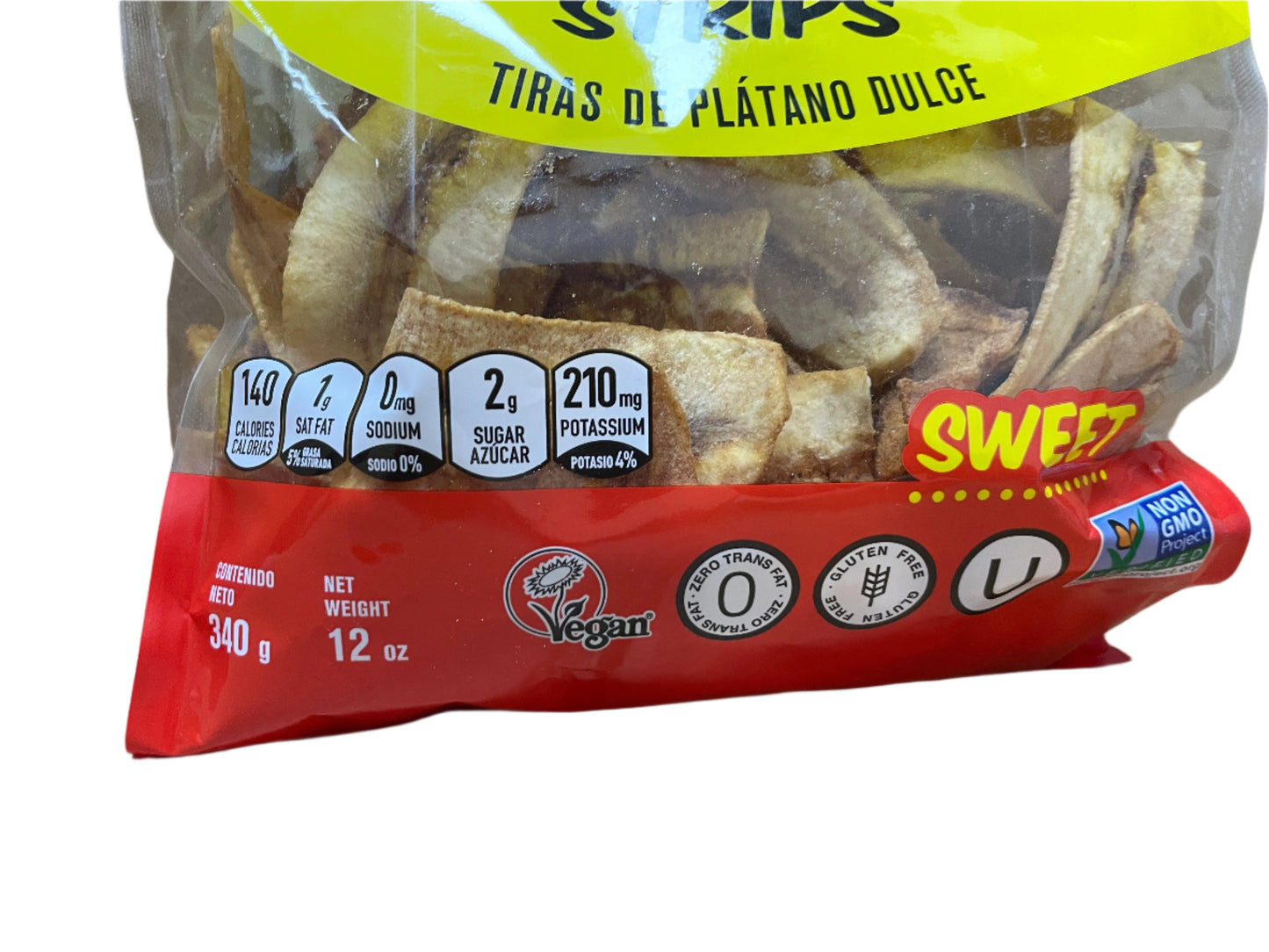 Saber Nuestro Sweet Plantain Chips 12 oz