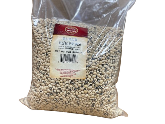 Spicy World Black Eye Peas 8lb